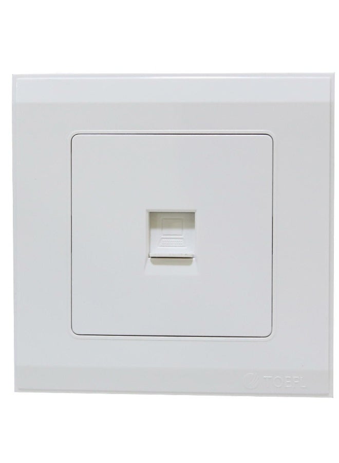 TOEFL Single computer port socket, white color - Image 2