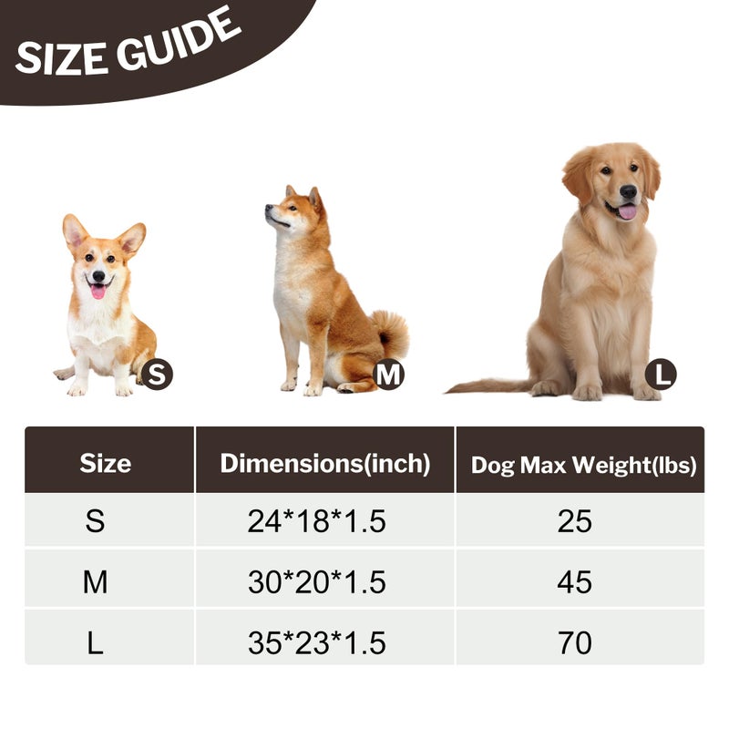 pobopobo Dog Bed Crate Mat, Soft Durable Washable Anti-Slip Kennel Pad for Dogs & Cats, Reversible (Dark Brown, S(24"*18"*1.5")) - Image 5