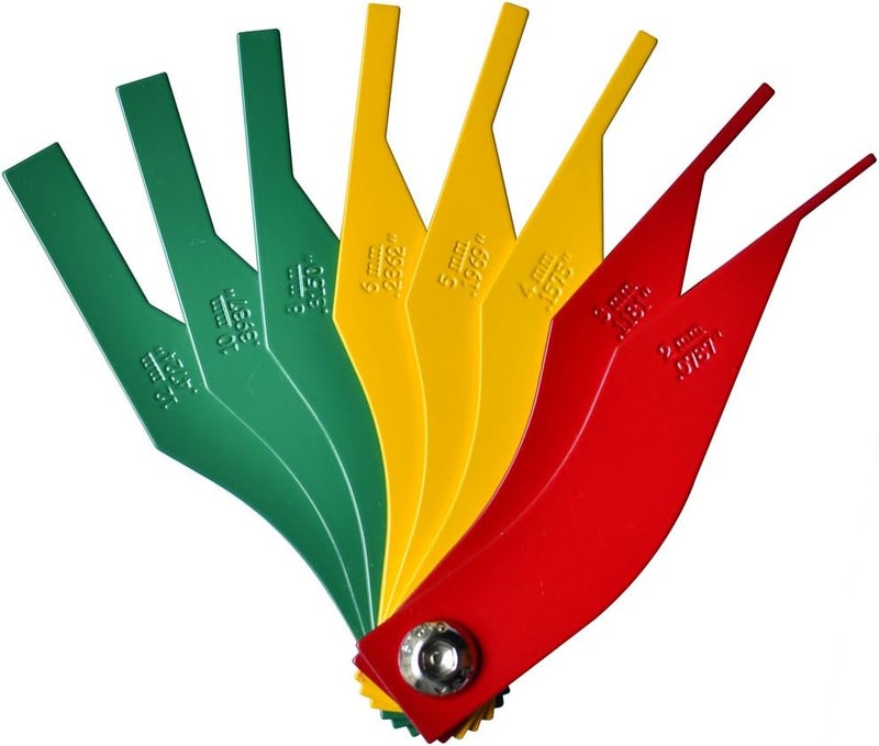 ITEQ Brake Lining Thickness Gauge 8 Piece SAE & Metric Steel Constructions - Image 3