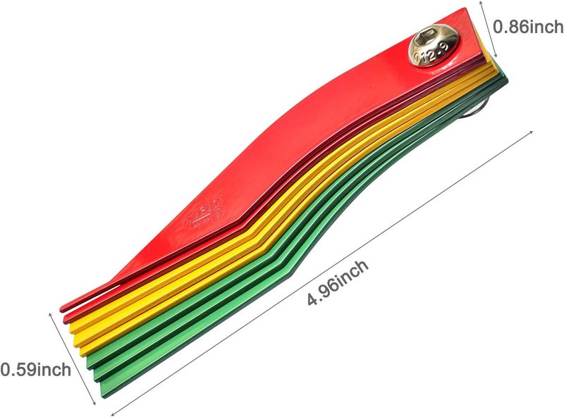ITEQ Brake Lining Thickness Gauge 8 Piece SAE & Metric Steel Constructions - Image 4