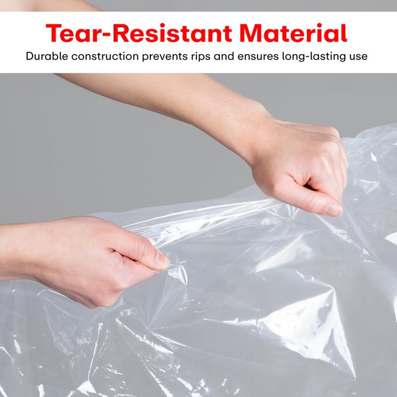 PRIME PICK Vacuum Storage Bags with Hand Pump 15-Pack (4 Medium 4 Large 5 Jumbo 2 X-Jumbo Durable Plastic Space-Saving Compression Bags Protects from Dust Moisture Odors Transparent - Image 5