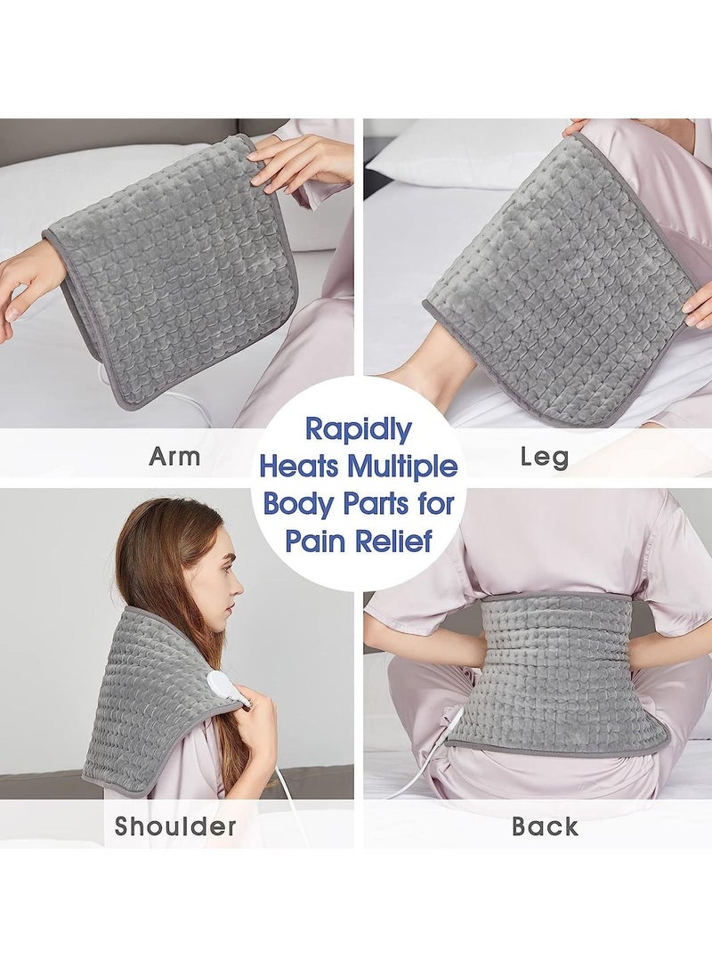 Generic - Heating Pad Electric for Pain Relief of Back Neck and Shoulder, 10 Electric Temperature Options, 4 Timer Settings (12 x 24 inches) - Image 1