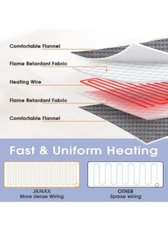 Generic Heating Pad Electric for Pain Relief of Back Neck and Shoulder, 10 Electric Temperature Options, 4 Timer Settings (12 x 24 inches)  - Image 4