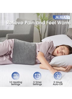 Generic Heating Pad Electric for Pain Relief of Back Neck and Shoulder, 10 Electric Temperature Options, 4 Timer Settings (12 x 24 inches)  - Image 3