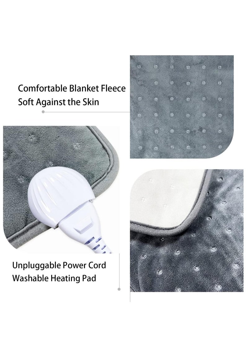Generic - Heating Pad Electric for Pain Relief of Back Neck and Shoulder, 10 Electric Temperature Options, 4 Timer Settings (12 x 24 inches) - Image 1