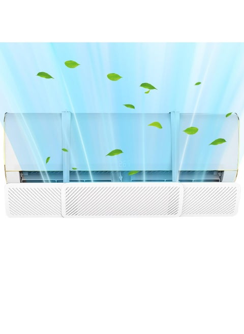 Split Air Conditioner Deflector,Air Conditioning Wind Shield, Wall-Mounted Without Punching, Adjustablea Wind Direction & Adjustable Size