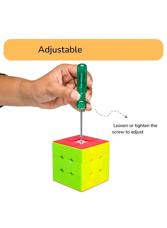 Cubes 3X3 High Speed Stickerless Magic Cube Game Toy | Fast  Smooth Turning | Puzzle Cube | Good Design | Easy to Play | for Boys, Girls  Kids (Z-46) - Image 2