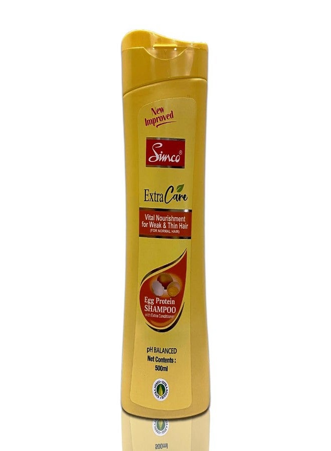 سيمكو شامبو سيمكو إكسترا كير ببروتين البيض للشعر، 500 مل (عبوة من قطعتين) - Image 1