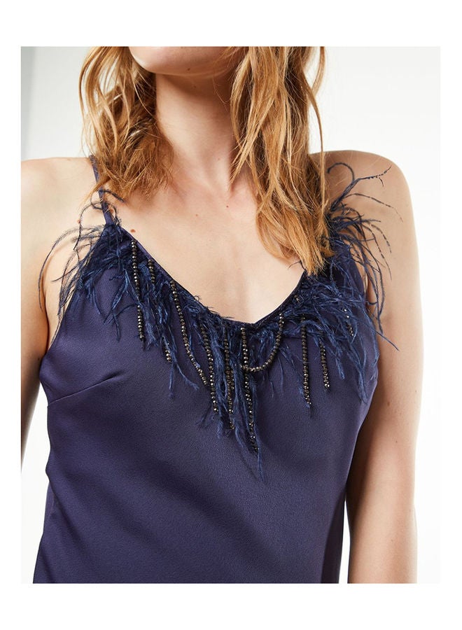 BSB MINI DRESS WITH FEATHERS - GOLD LABEL  - Image 2