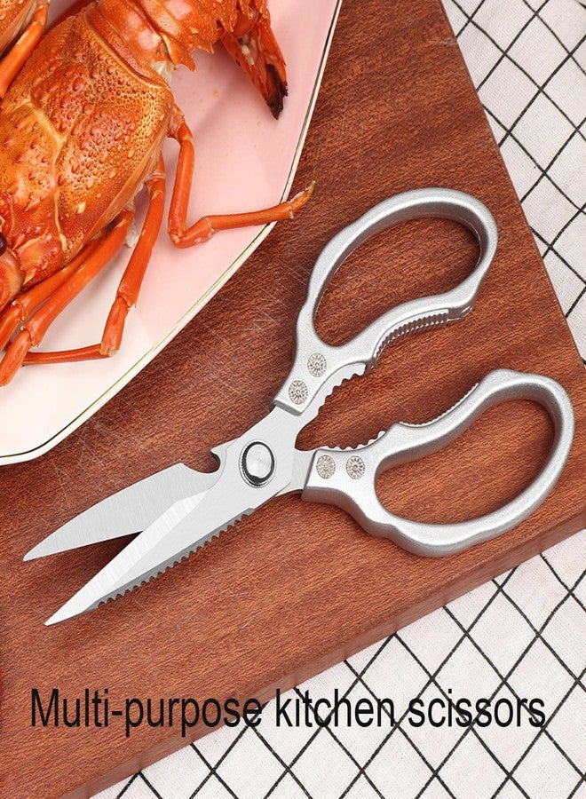TYSSELY Kitchen Scissors Heavy Duty Stainless Steel Kitchen Shears Sharp Food Cooking Dishwasher Safe Scissors for Meat Chicken Poultry Fish Meat Herbs - Image 5