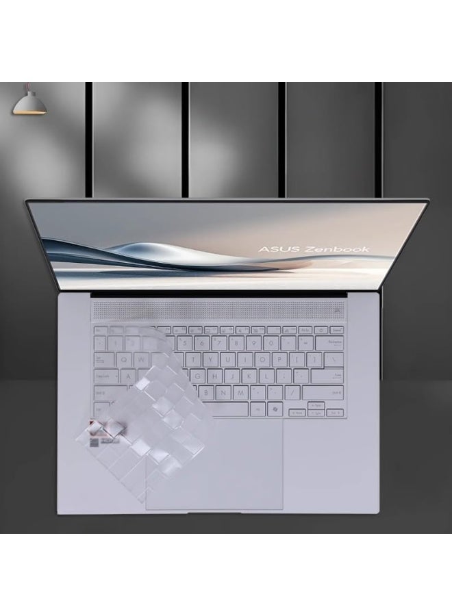 general Compatible with the 16-inch ASUS ZenBook S16 2024 (UM5606W) Highly Transparent Silicone TPU Laptop Keyboard Cover and Anti-Blue Light Radiation Screen Protector - Image 5