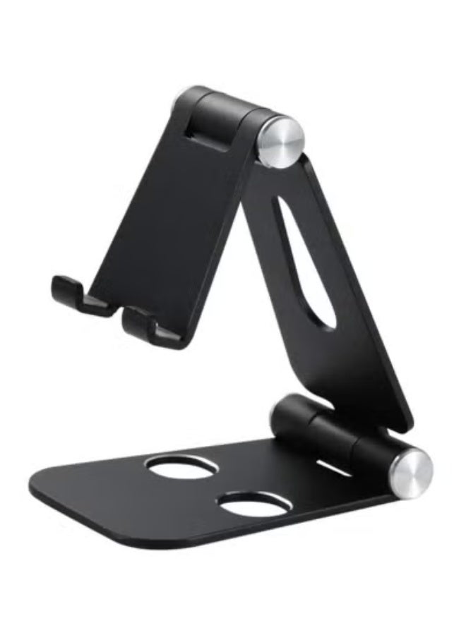 جاجيك 📱 Adjustable Aluminum Desktop Stand for Mobile Phone, Tablet, iPad, iPhone, Monitor & Nintendo Switch | Foldable Ergonomic Riser with Angle & Height Adjustment | Anti-Slip Base | Portable Holder for Office, Home & Travel | Compatible with Android, iOS & USB-C Devices  - Image 1
