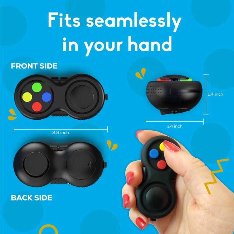 PILPOC Fidget Pad, Fidget Controller Toy for Highly Increased Focus, Reduced Stress & Anxiety, Enhances Productivity & Calms Nerves for ADHD, Remote Control Sensory Play for Kids - Image 5