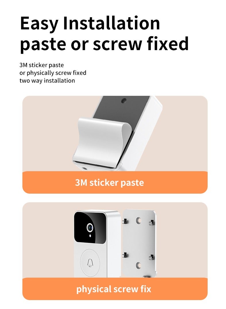 Smart HD Video Doorbell with Voice-Changing Intercom | Two-Way Communication, Photo Record, and Secure Mounting Options  - Image 5