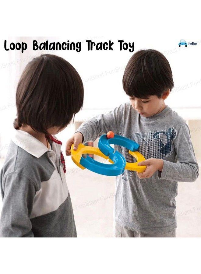FunBlast Loop Balancing Track Toy Bouncing Ball For Kids Balancing Game Toys For 5+Years Kids 8 Shape Infinite Loop Game Indoor Games Multi Color  - Image 5