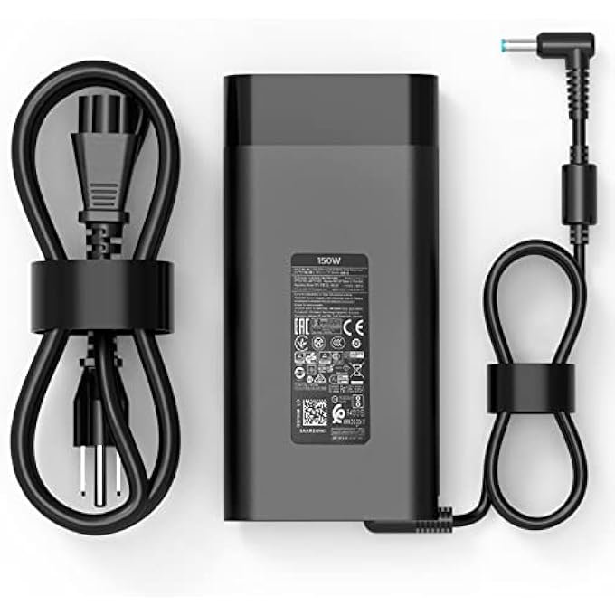 rayihni شاحن لابتوب 150 واط مناسب لـ HP ZBOOK 15 16 17 15U 15V G3 G4 G5 G6 G7 G8 محطات العمل المحمولة HP STUDIO G3 G4 G5 G6 G7 G8 OMEN PAVILION VICTUS 15 17 لابتوب الألعاب - Image 1