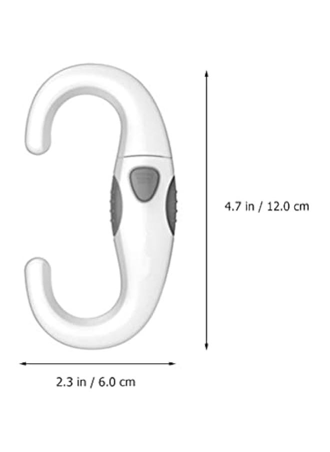 ماركة غير محددة Kis 2pcs Anti-Opening Multi-use Locks Shape Dishwasher Toilet Child for Proofing Household Safety Cupboard Lock Cabinets Kitchen C-Shaped Toilets Straps Cabinet Oven Drawer Proof  - Image 2