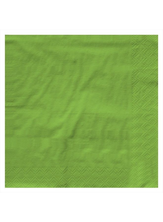 CREATIVE CONVERTING Touch of Color 2-Ply 50 Count Paper Lunch Napkins, Fresh Lime - 663123B 