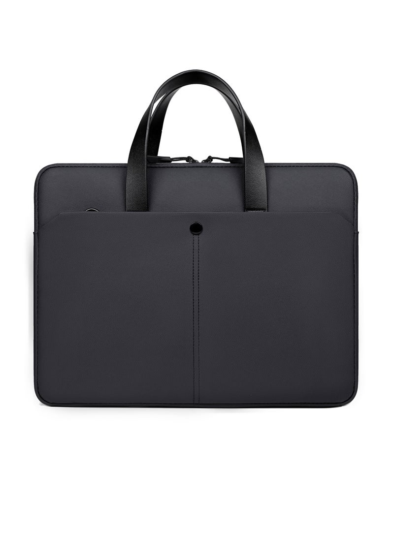 Large Capacity Laptop Bag Business Office Bag, 15 Inch Laptop Briefcase with Shoulder Strap and Luggage Trolley Strap, Lightweight Crossbody Bag for Men Women Travel Business Office, with a detachable shoulder strap.  - Image 1