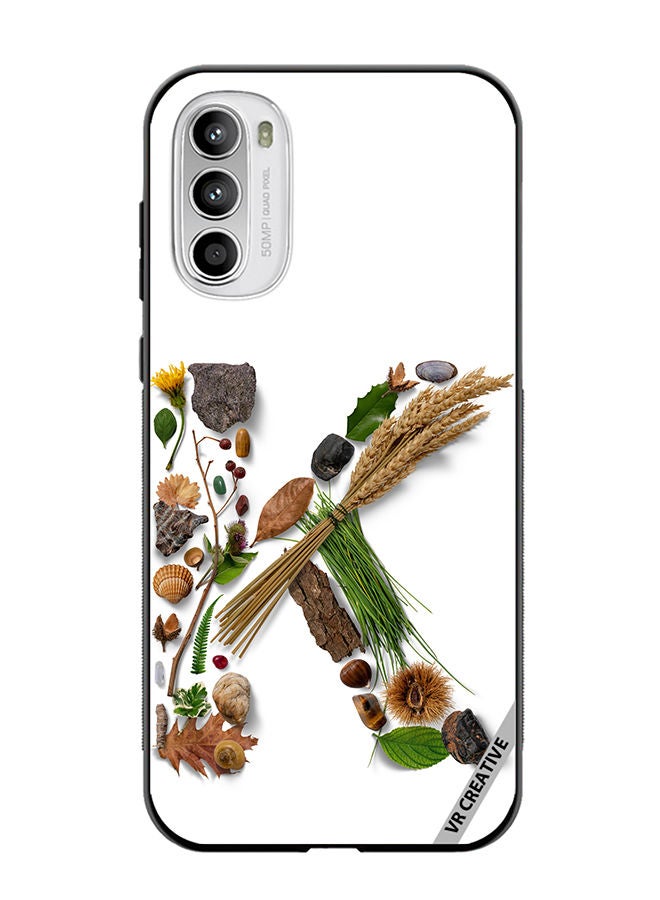 VR CREATIVE Protective Case Cover For Motorola Moto G82 Alphabet K Design Multicolour - Image 1