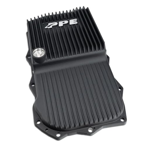 PPE HeavyDuty Cast Aluminum Transmission Pan Black 228053020 Compatible with Ram 20132021 57L V8 Gas 30L EcoDiesel or Dodge 20152021 ChallengerCharger 57L V8 64L V8 Gas with 8HP708HP75