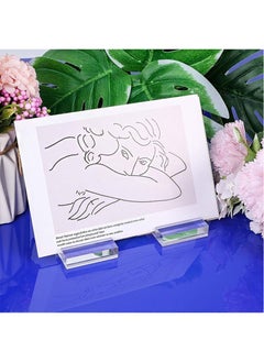 NIIMBOT 15 Pcs Acrylic Stand Transparent Position Card Holder, 50*30*10mm Acrylic Sign Holder, Table Number Holder Card Display Stand, Suitable for Postcard Photo Wedding Party Event Office Business Meeting  - Image 3