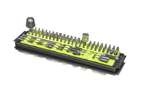 Ernst Manufacturing Bit Boss High-Density Bit Organizer for Vertical or Horizontal Storage, 90 Tool, High-Visibility with Push Button Release (Model 5720HV) - Image 1
