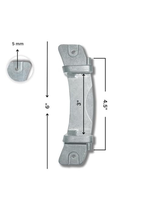 JR APPLIANCE PART’S AND SERVICES JR Appliance Compatible with Frount Loading Washing Machine Door Hinge BPL Spare Parts Aluminum Alloy Easy Installation Sturdy Durable Washer Door Hinges  - Image 4