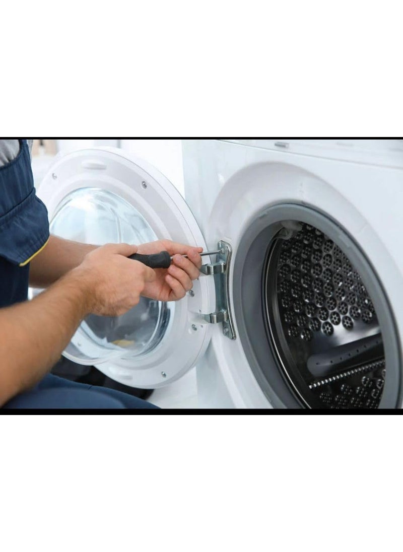JR APPLIANCE PART’S AND SERVICES JR Appliance Compatible with Frount Loading Washing Machine Door Hinge BPL Spare Parts Aluminum Alloy Easy Installation Sturdy Durable Washer Door Hinges  - Image 2