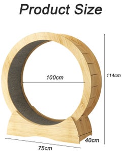 Kidle Cat Exercise Wheel Treadmill 75kg Max Weight Rounded Edges Adjustable Speed Detachable Design Perfect for Indoor Cats Running Wheel for Indoor Cats  - Image 2