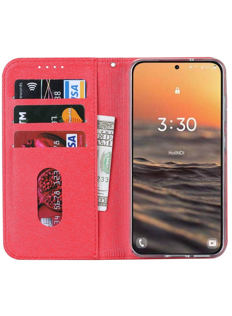 Suteni Flip Cover Card Slots Leather Phone Case for Samsung - Image 3