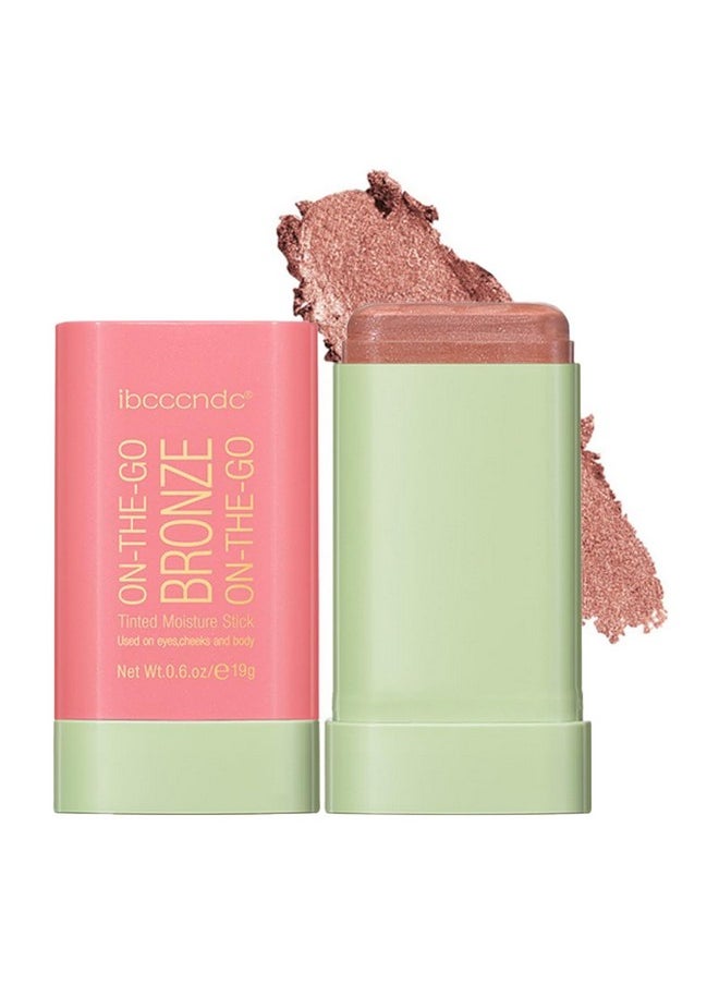 SWETIYOU Multi-Use Makeup Bronzer Stick, On The Go Glow Bronze Tinted Moisture Stick, Hydrating Solid Moisturizer With Bronze Tint, Natural Bronzed Glow, Blends Effortlessly, For Eyes, Lips & Cheeks  - Image 1
