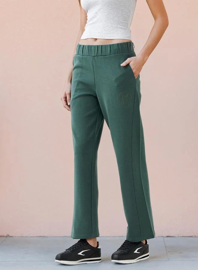 كابا بنطلون رياضي واسع مطبوع من كابا