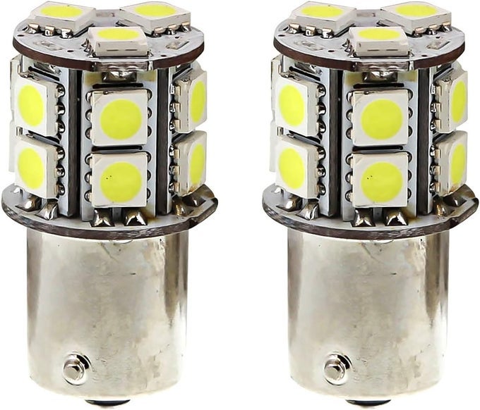 Pilot Automotive White 15-SMD LED Stop/Tail Light Bulb - 2 Piece