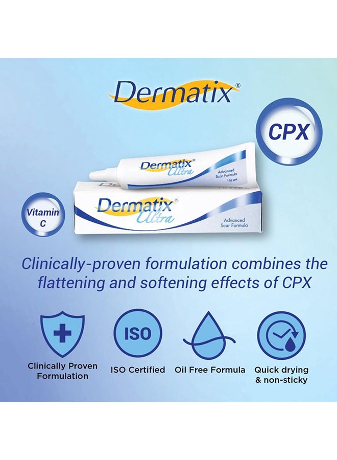 ديرماتيكس جل ندبة متقدم 15 جم لتحسين الندبات التجميلية ، وتجفيف سريع وتركيبة جل سيليكون فريدة من نوعها ، يستخدم لعلاج الجدرة والندبات الجراحية والضخامية ، ومناسب للبشرة الحساسة - Image 5