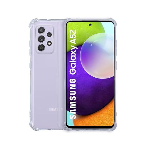 7-Seven 7SEVEN® Back Cover for Samsung Galaxy A52 / A52S 4G / 5G Transparent Mobile Back Case Shock Proof Design Camera Edges Protection Crystal Clear Phone Case Silicon Soft TPU & Flexible Bumper Phone Cover - Image 1