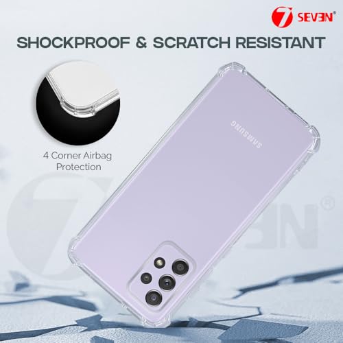 7-Seven 7SEVEN® Back Cover for Samsung Galaxy A52 / A52S 4G / 5G Transparent Mobile Back Case Shock Proof Design Camera Edges Protection Crystal Clear Phone Case Silicon Soft TPU & Flexible Bumper Phone Cover - Image 5