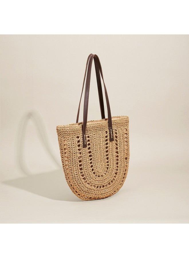 Josiny Women's Knitted Tote Bag, Large Capacity Handbag, Shoulder Bag, Underarm Bag, Commuter Tote, Women's Purse - Image 2