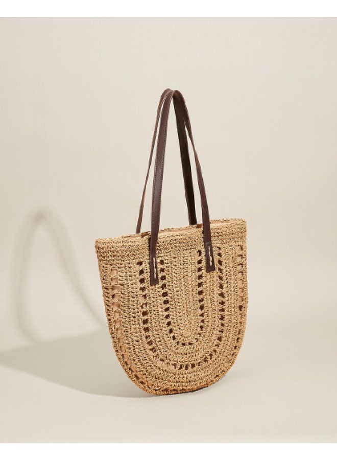 Josiny Women's Knitted Tote Bag, Large Capacity Handbag, Shoulder Bag, Underarm Bag, Commuter Tote, Women's Purse - Image 1