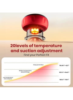 TIGER Smart Dynamic Cupping Therapy Set – 4-in-1 Vacuum Therapy Machine & Cellulite Massager – Gua Sha Tool with 12-Level Temperature & Suction, Red Light Therapy – Pain Relief, Muscle Relaxation & Lymphatic Drainage  - Image 3