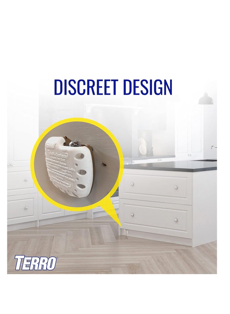 Terro طعم النمل السائل الداخلي متعدد الأسطح من TERRO T334B وقاتل النمل 4 محطات طعم النمل السرية تقتل النمل المنزلي الشائع  - Image 5