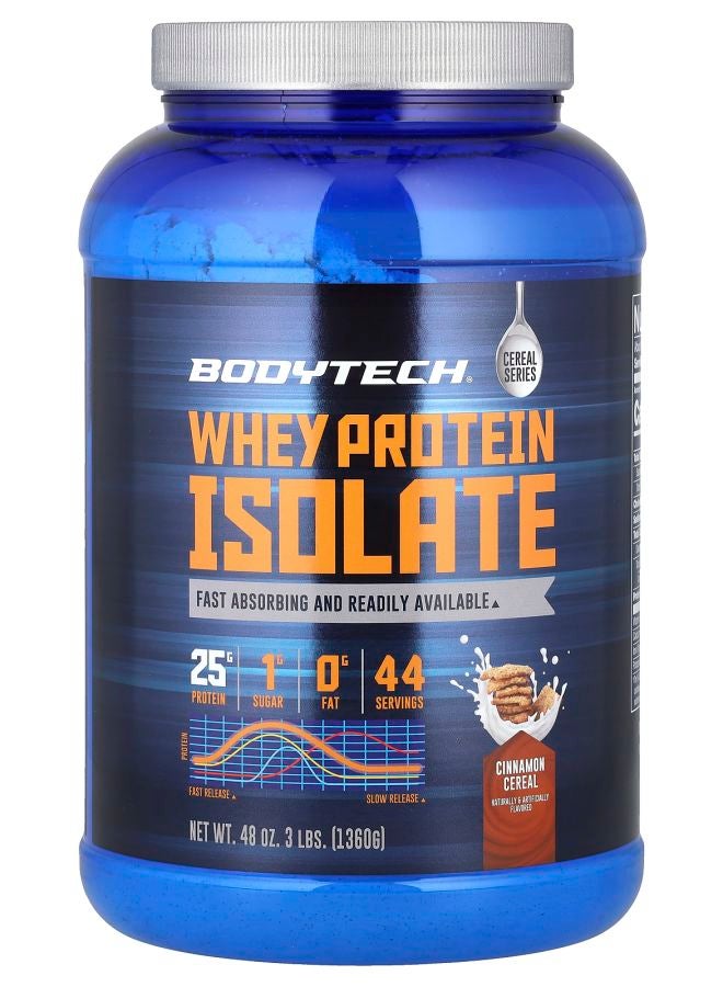 BODYTECH بروتين مصل اللبن المعزول بنكهة القرفة 3 أرطال (1360 جرام) - Image 1
