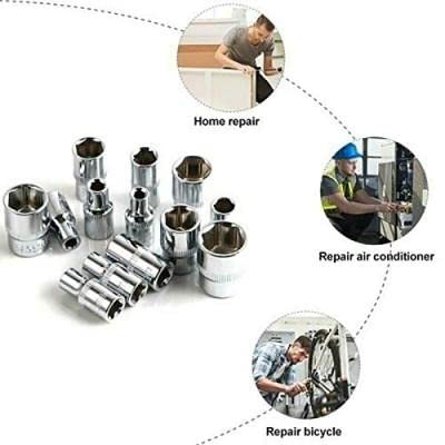 Dwiza Enterprise Dwiza Enterprise 46 in 1 Pcs MultiPurpose Stainless Steel Wrench SocketTool Kit Spanner Screw Driver Set Precision Socket Set For Car Bike Maintenance and Repair  - Image 4