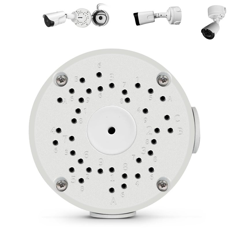 WEILAILIFE ã€Only Compatible with Bullet Camerasã€‘ Universal Bullet Security Camera Mount Bracket Hide Cable, Metal Electric Enclosure, Waterproof Outdoor Camera Cover, Base Junction Box for CCTV Cams (1 Pack) - Image 1