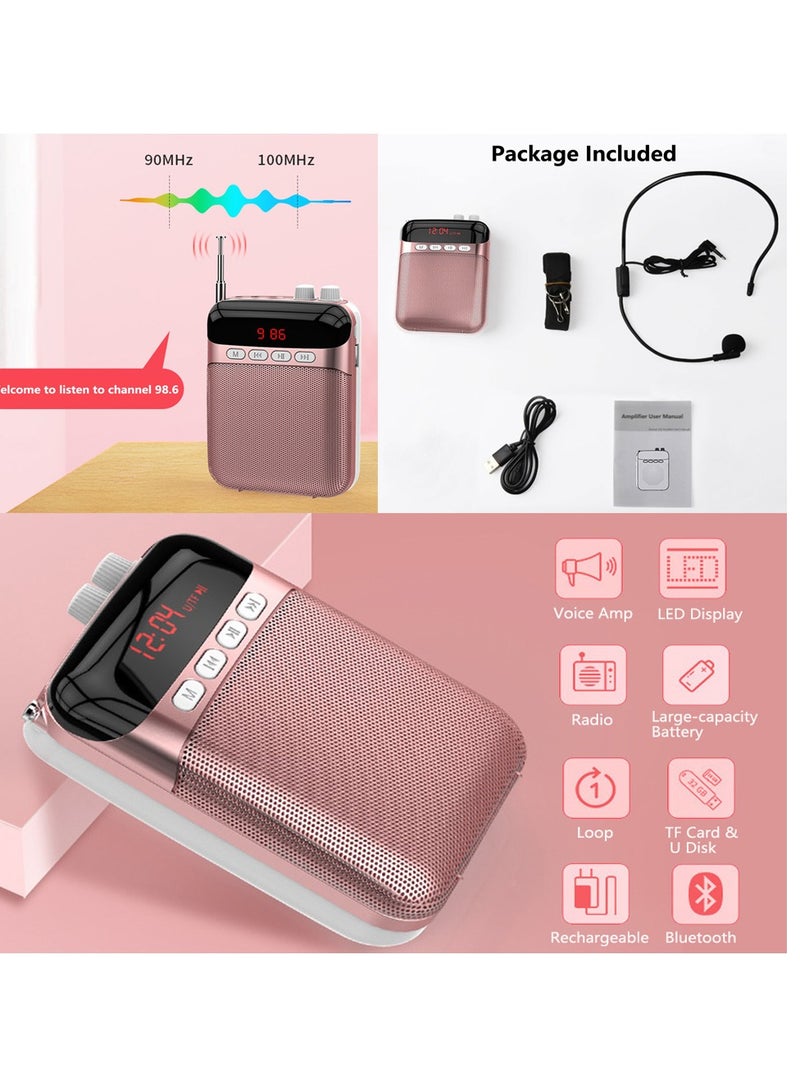 SYOSI Portable Voice Amplifier for Teachers, Personal Microphone Wireless Voice Amplifier, Speaking Rechargeable PA System Microphone for Teachers/Training/Meeting/Tour Guide/Yoga/Classroom - Image 4