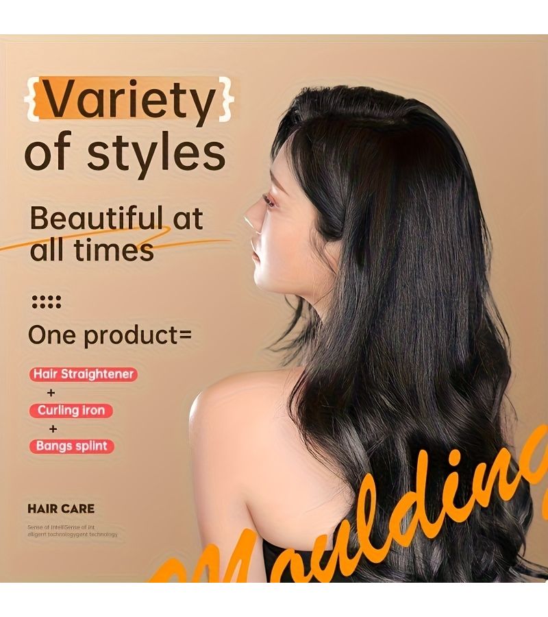 Mini Portable Wireless 2 In 1 Straightener And Curling Wand White USB Charging With Heat Protection Dual Use For Wet Dry Hair Travel Friendly Home Salon Use - Image 4