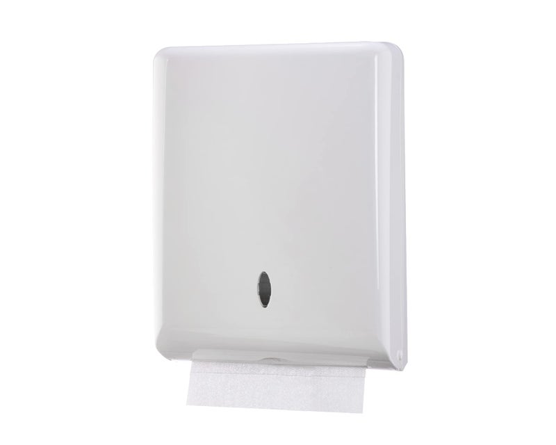 EnBath Commercial Paper Towel Dispenser Wall Mount Holds 500 Multifold Trifold Z Fold C Fold Hand Towels for BathroomRestroom Office Shop or Home White 