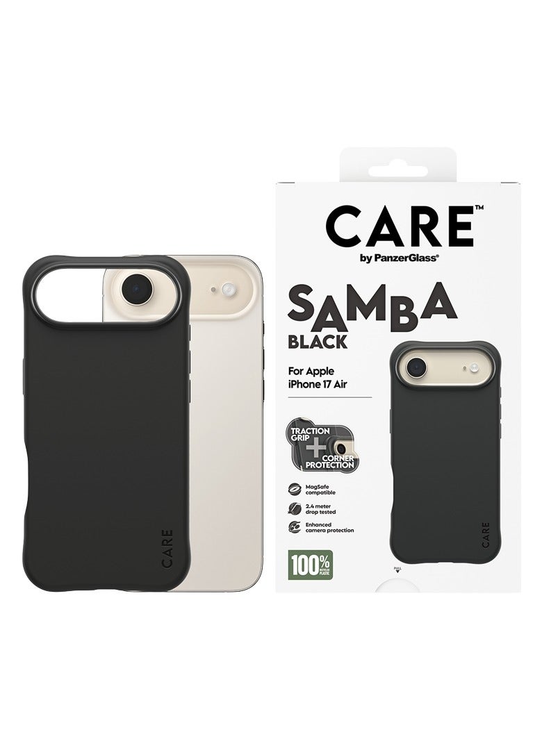 PanzerGlass CARE Fashionable Case Samba with MagSafe iPhone 17 Air - Black - Image 1