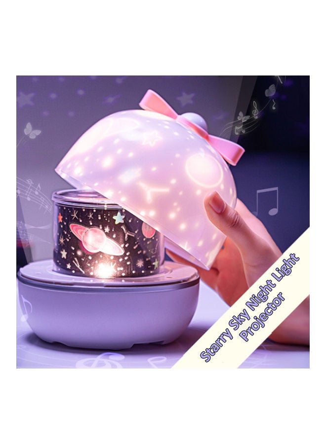 NIBEMINENT Starry sky light projector led charging night music box Black 14.6*13.6*13.6cm - Image 3