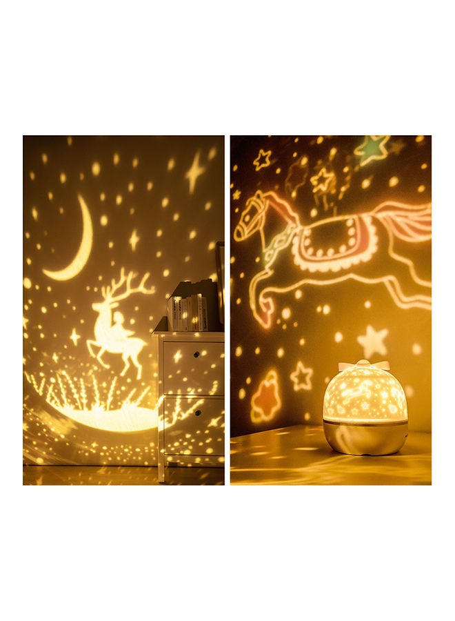 NIBEMINENT Starry sky light projector led charging night music box Black 14.6*13.6*13.6cm - Image 5